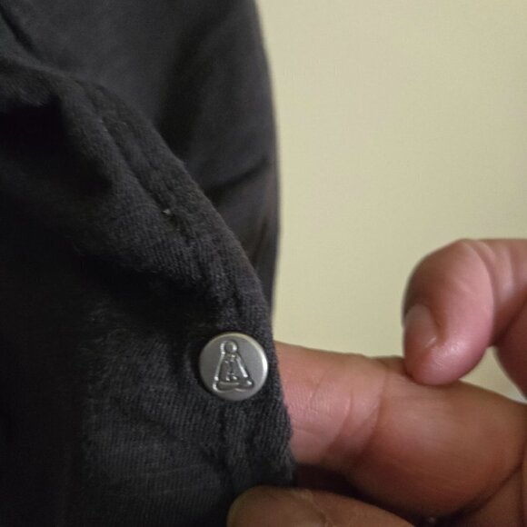 Neon Buddha Lagonlook Minimalist Oversized Black Peplum Tunic Size S - Picture 6 of 8